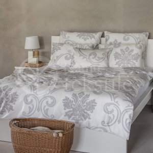 Mako satin bedding set WHITE